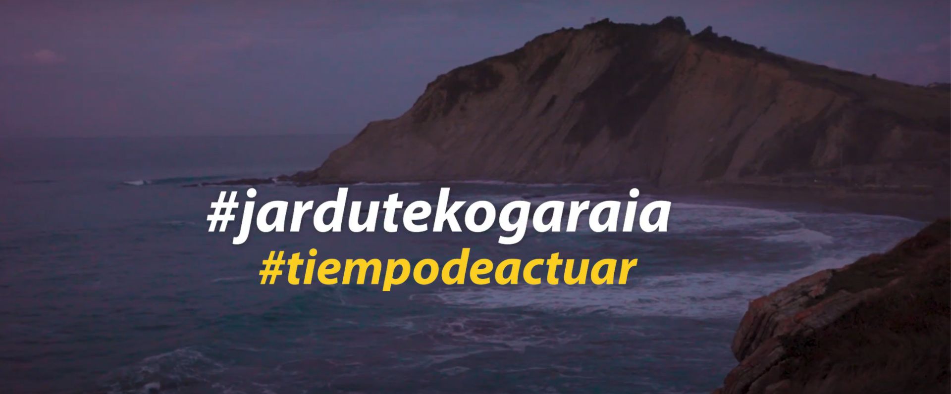 La iniciativa Tiempo de actuar llama a la sociedad vasca a tomar decisiones frente al cambio climático
