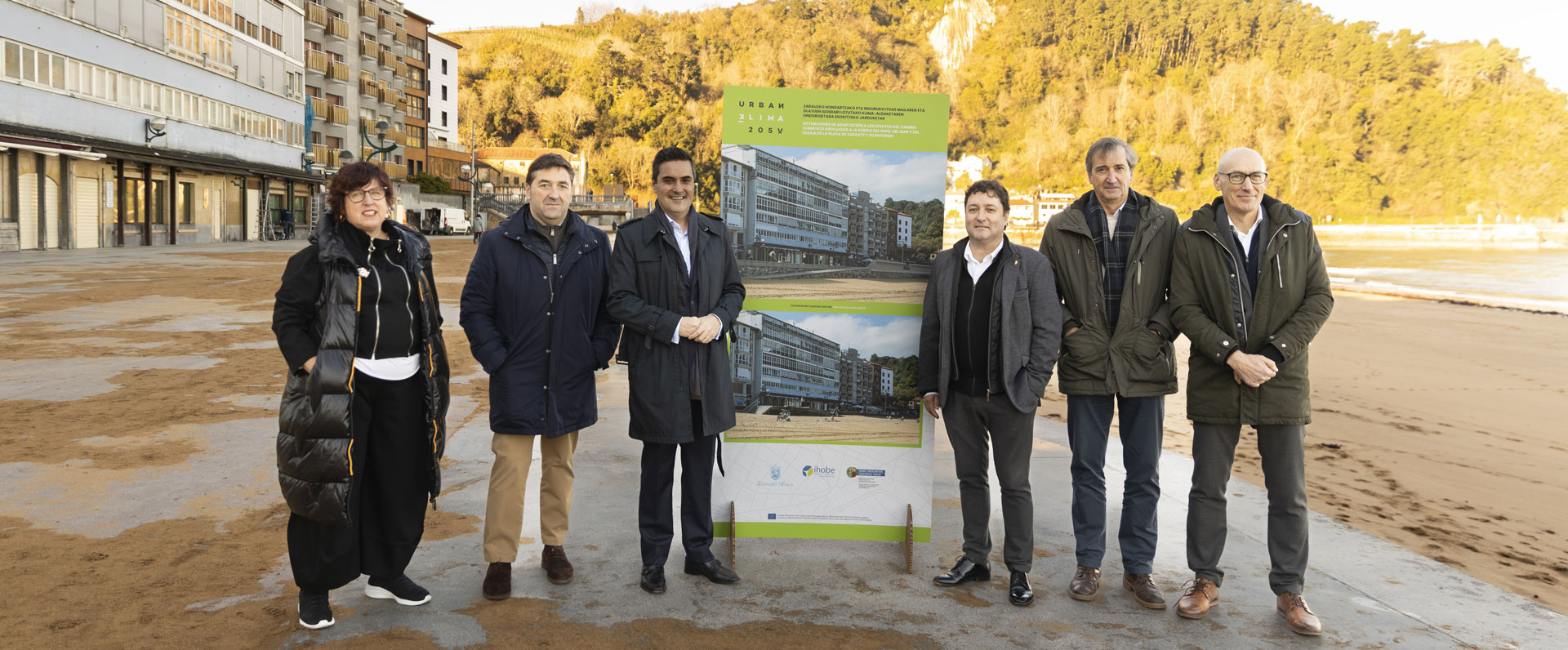Euskadi promueve actuaciones para hacer frente al cambio climático e impulsa las obras para adaptar la playa de Zarautz